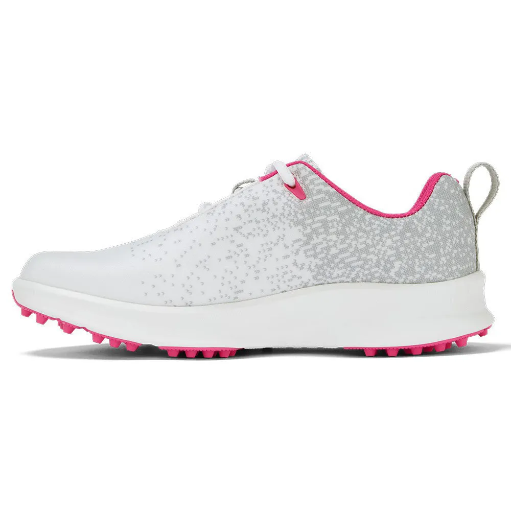 FootJoy Ladies Leisure Spikeless Shoe - Silver/White/Fuchsia