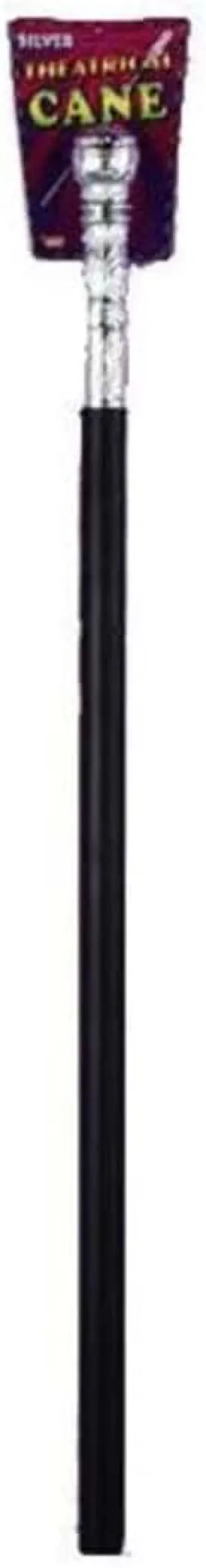 Forum Novelties Theatrical Black and Silver Cane