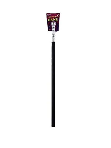 Forum Novelties Theatrical Black and Silver Cane