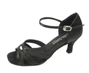 Go Go Dance Shoes, 9731, Black Satin, 2.5” Heel