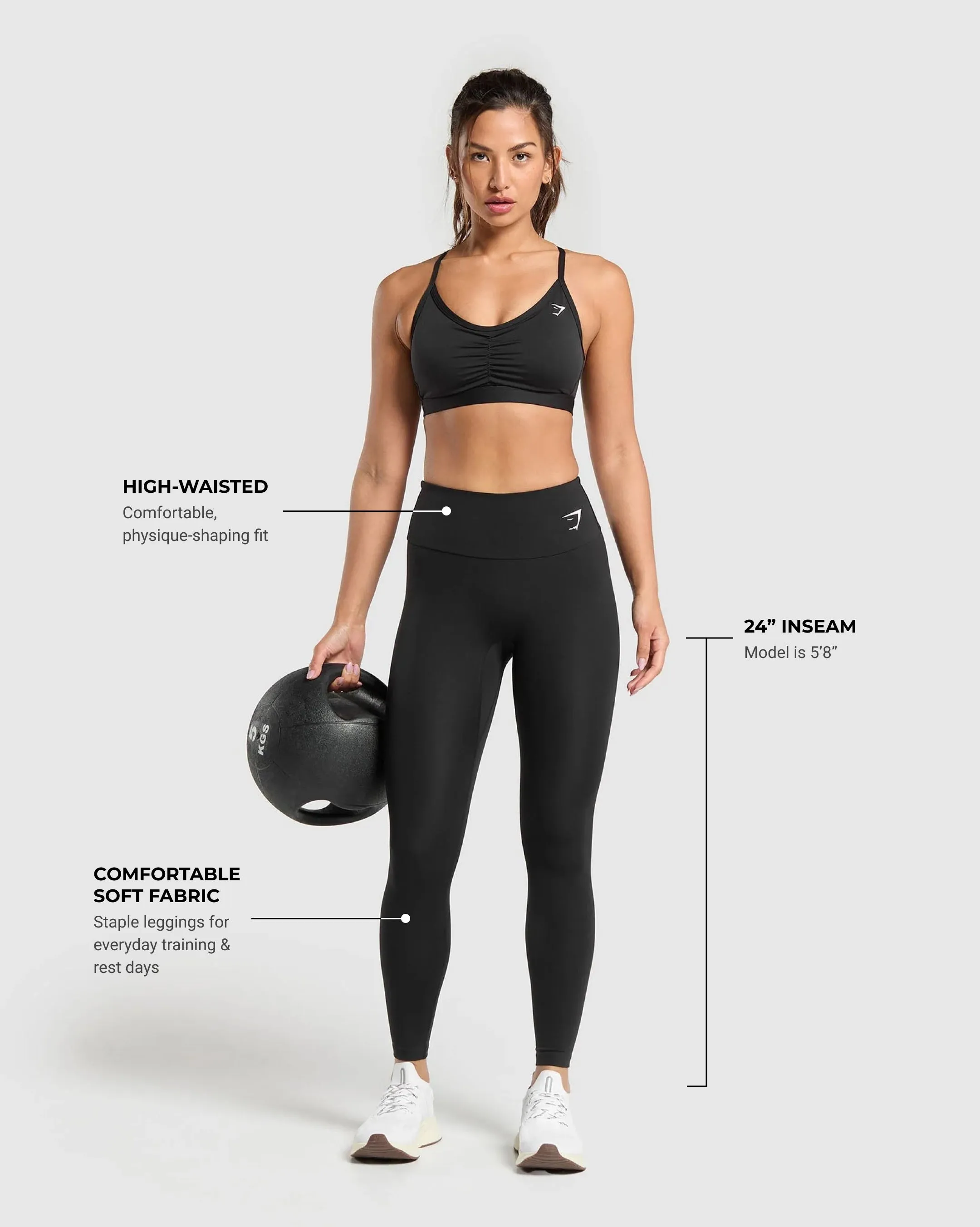 Gymshark Training Leggings - Black