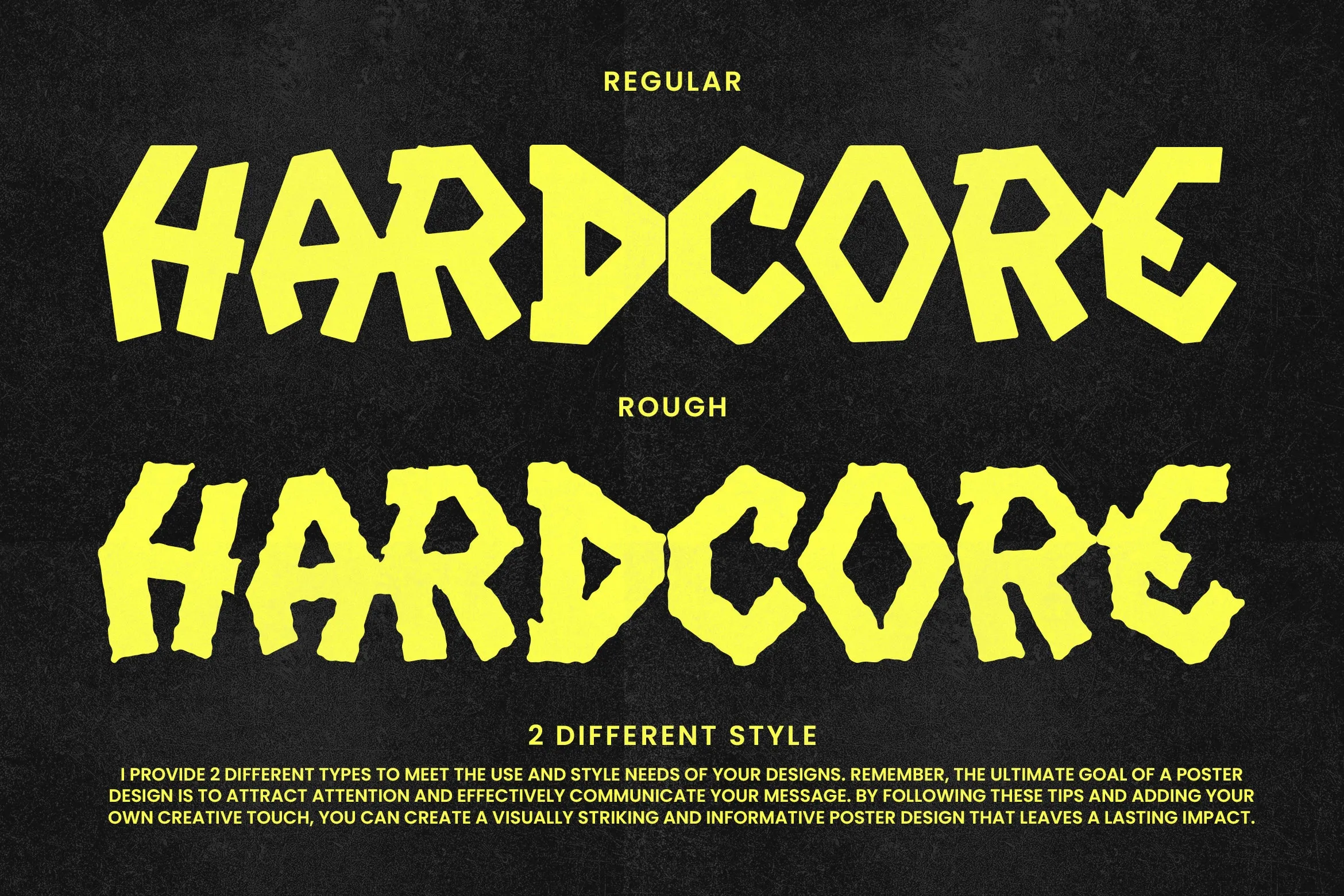 Hardsick - Display Typeface