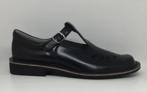 Harrison Indiana Tbar High Shine Leather School Shoe