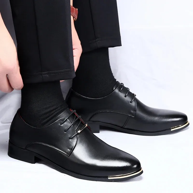 Hnzxzm Trending Italian Patent Leather Shoes Men Business Shoes Lace Up Oxfords Plus Size Male Wedding Party Shoes Men Leather