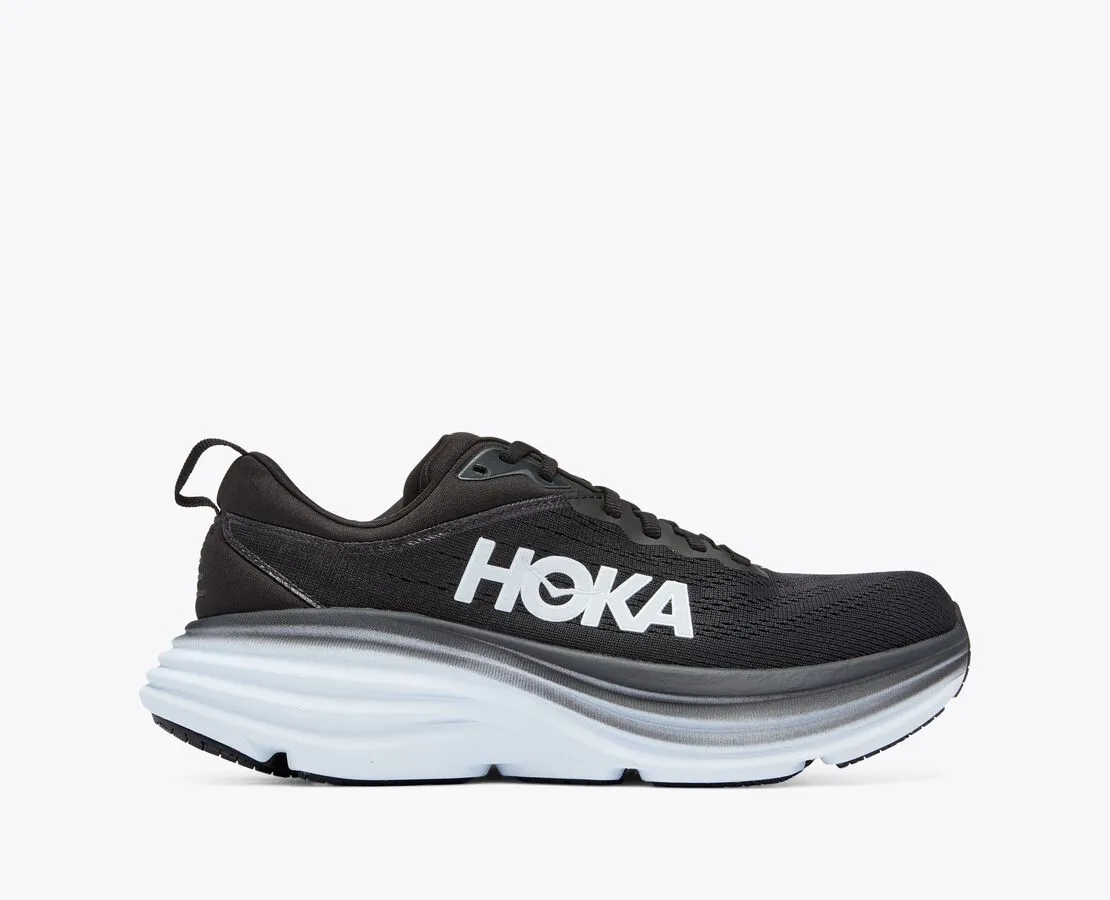 Hoka Bondi 8 Black White Women's