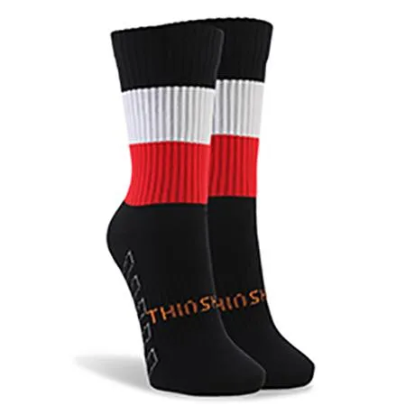 Hooped/Striped Short ThinSkins Socks - 6 Pack