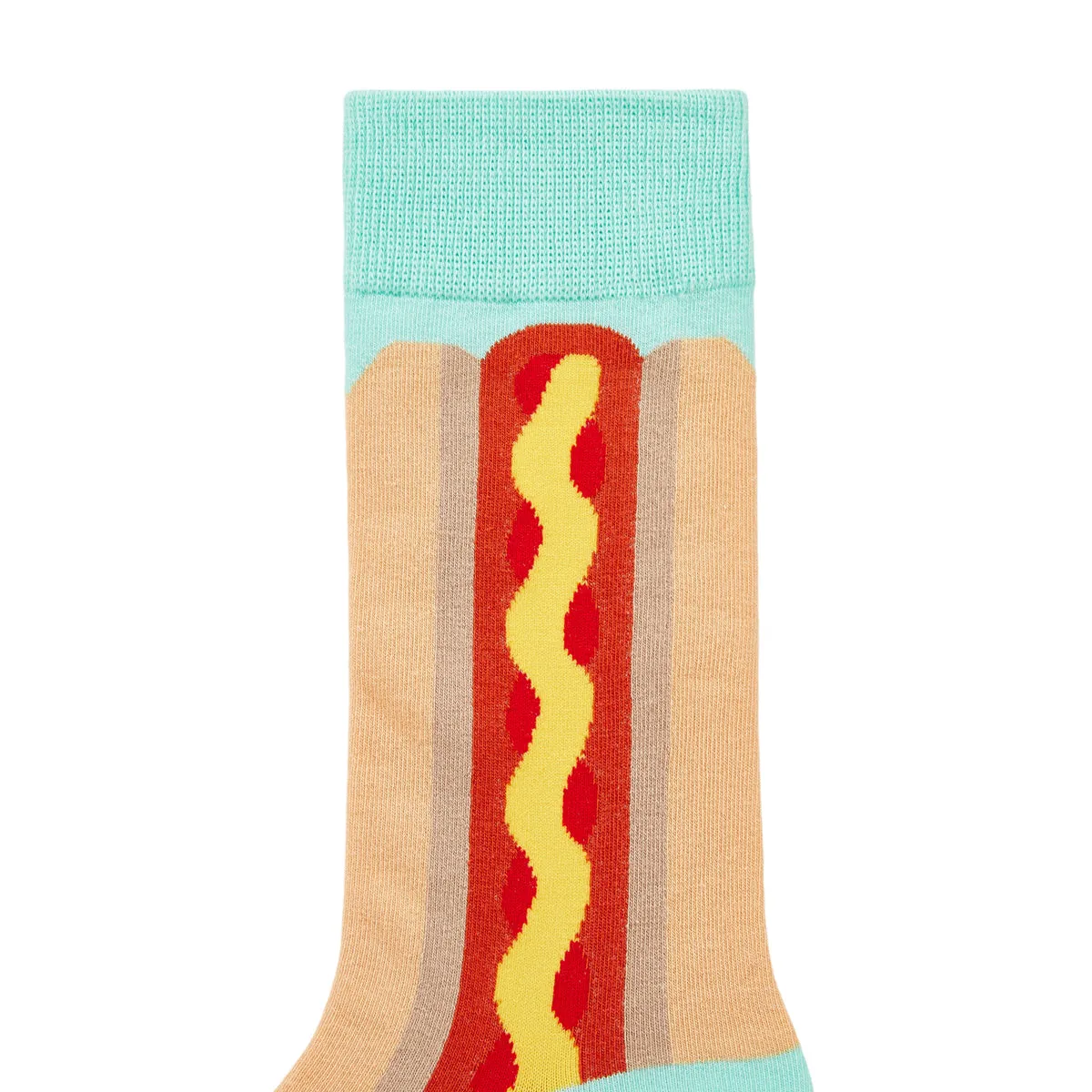 Hotdog Printed Crew Length Socks