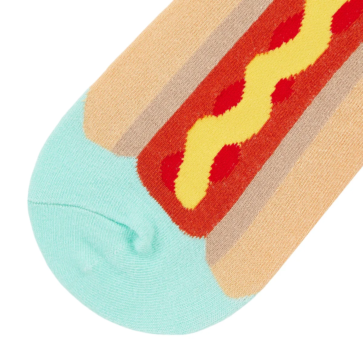 Hotdog Printed Crew Length Socks