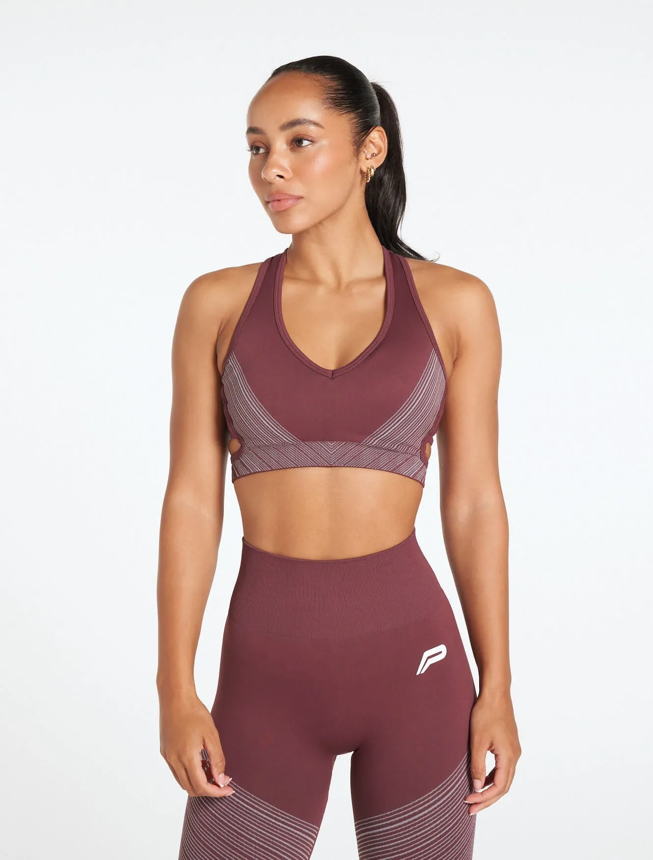 Impulse Seamless Sports Bra - Claret