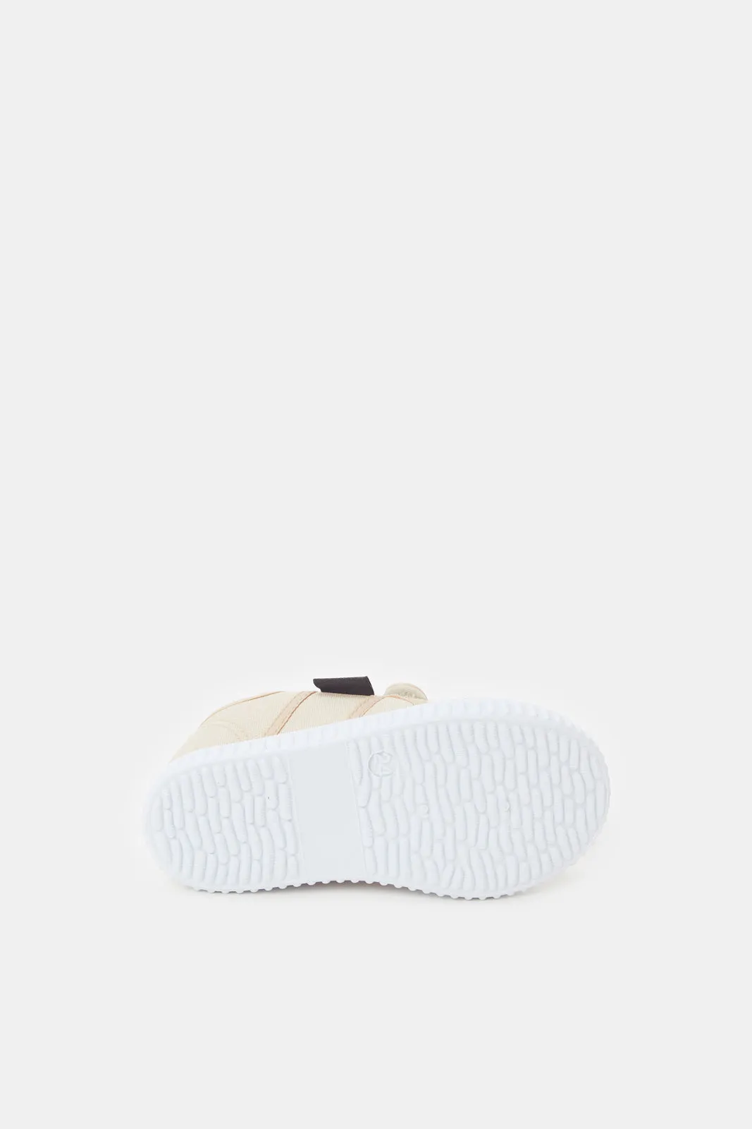 Infant Boys Beige Velcro Pumps