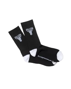 INSIGNIA SOCK - BLACK / WHITE