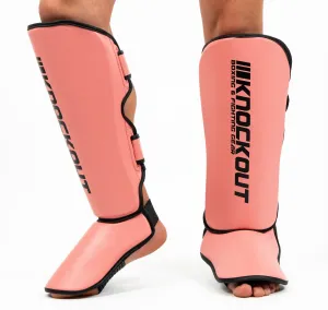 Knockout Kicker Pink Kickboxing Shin Guards