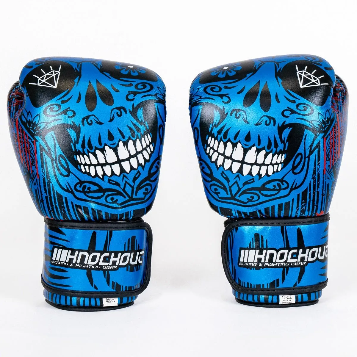 Knockout  Skull Boxing Gloves