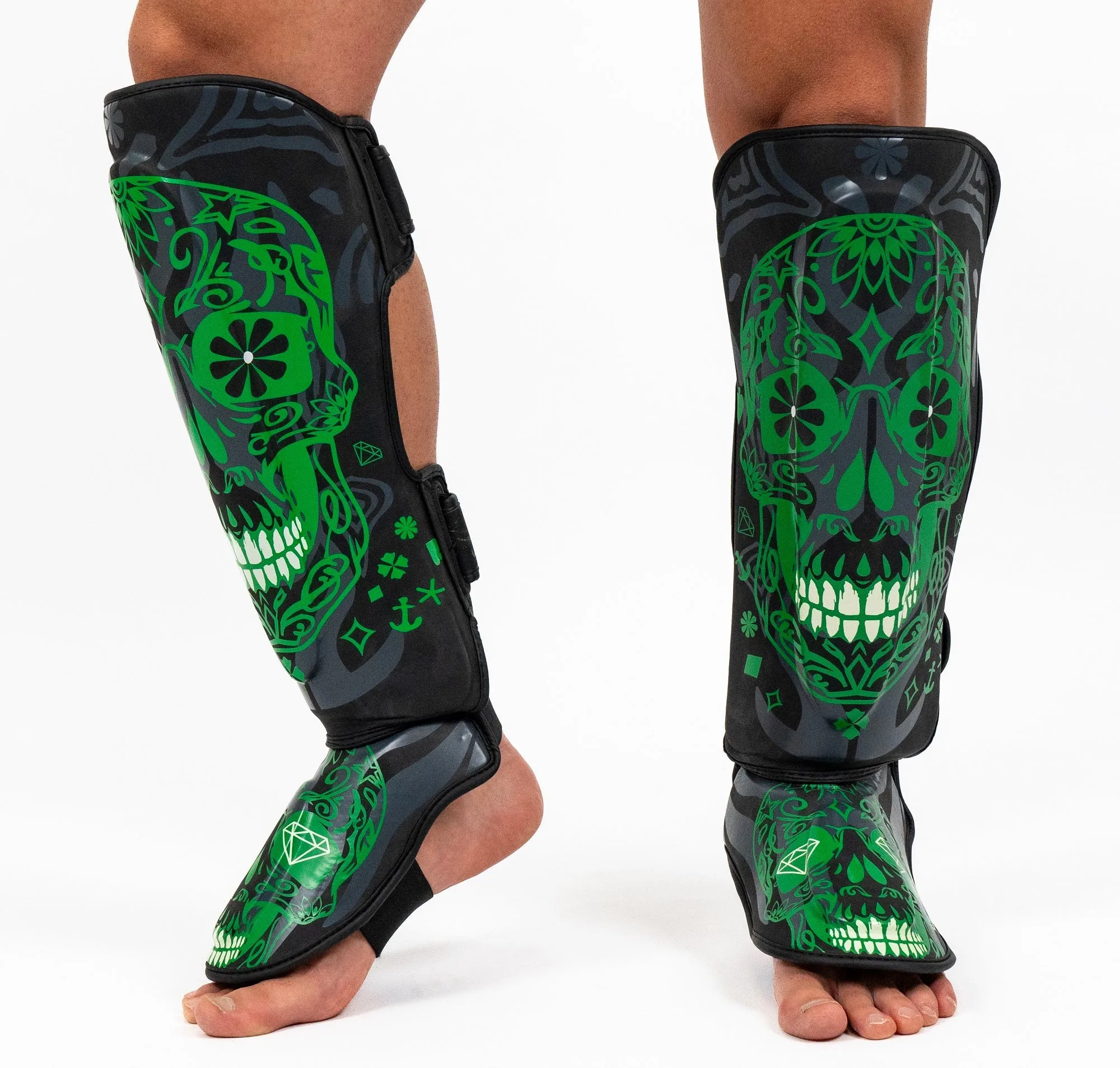 Knockout Skull Kickboxing  Shin Guards