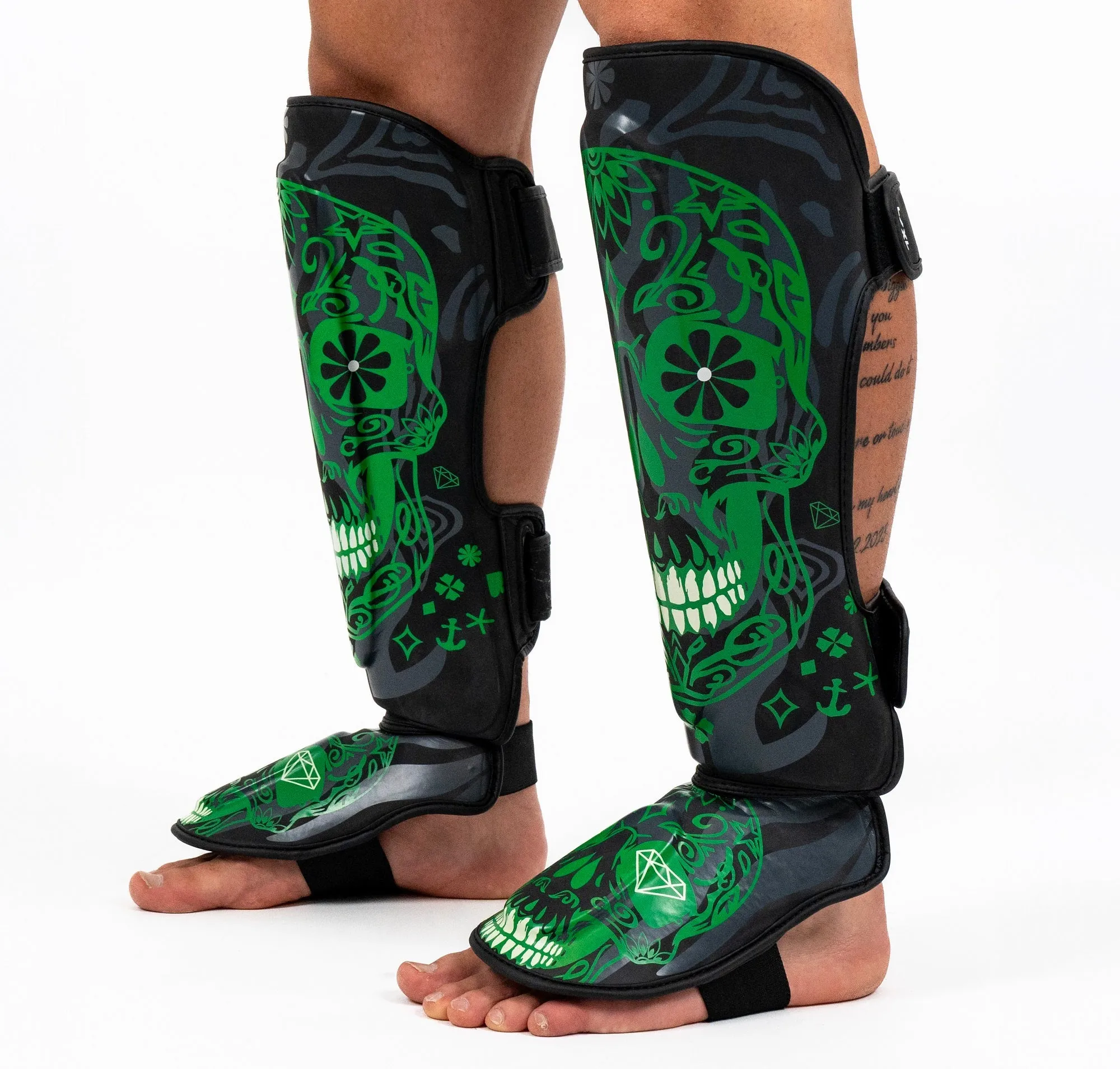 Knockout Skull Kickboxing  Shin Guards