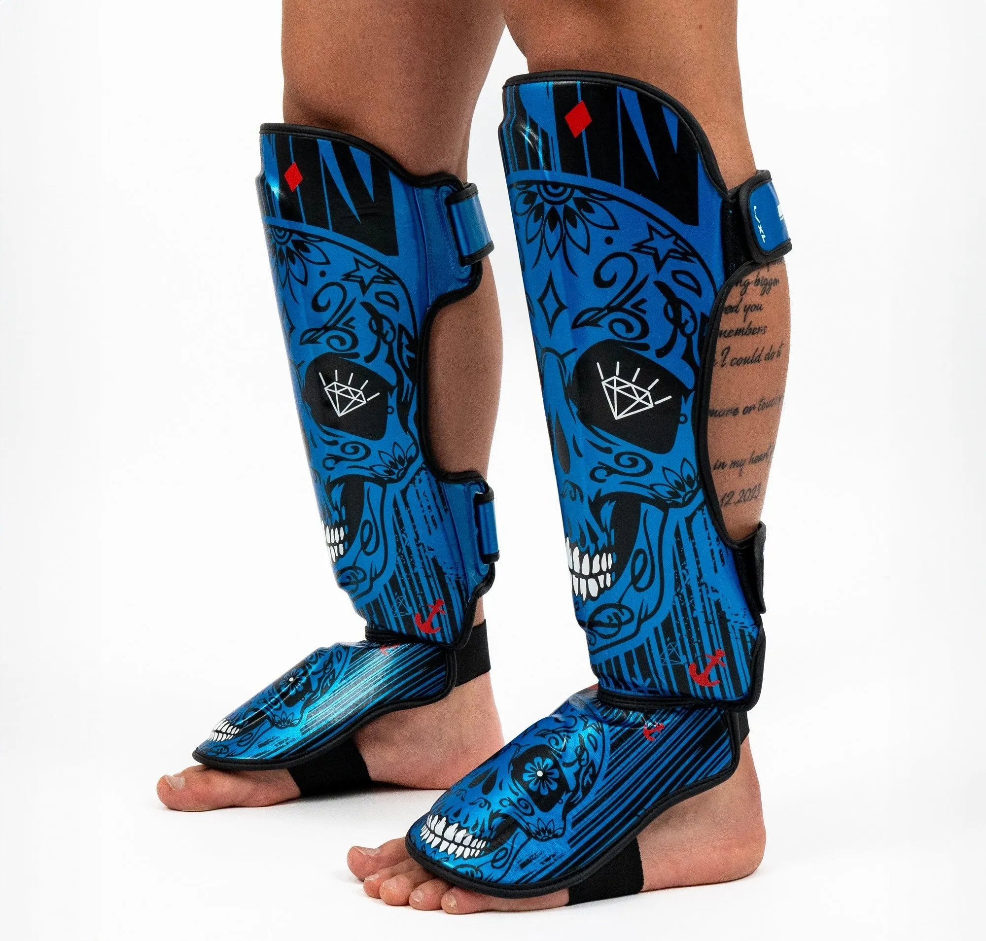 Knockout Skull Kickboxing  Shin Guards