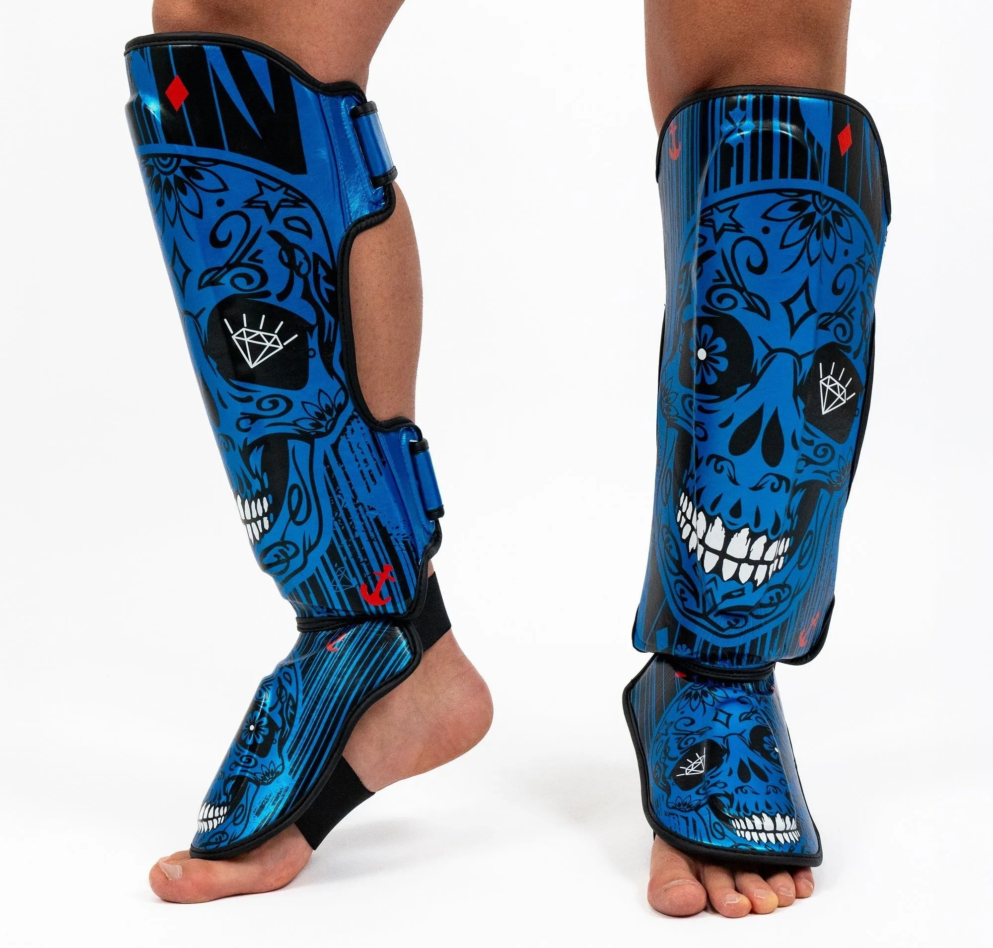 Knockout Skull Kickboxing  Shin Guards