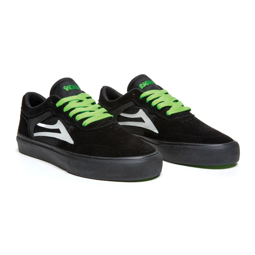 LAKAI STAPLE // BLACK/ UV GREEN SUEDE