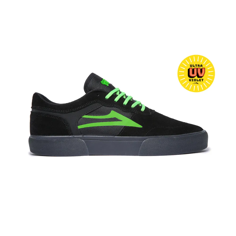 LAKAI STAPLE // BLACK/ UV GREEN SUEDE