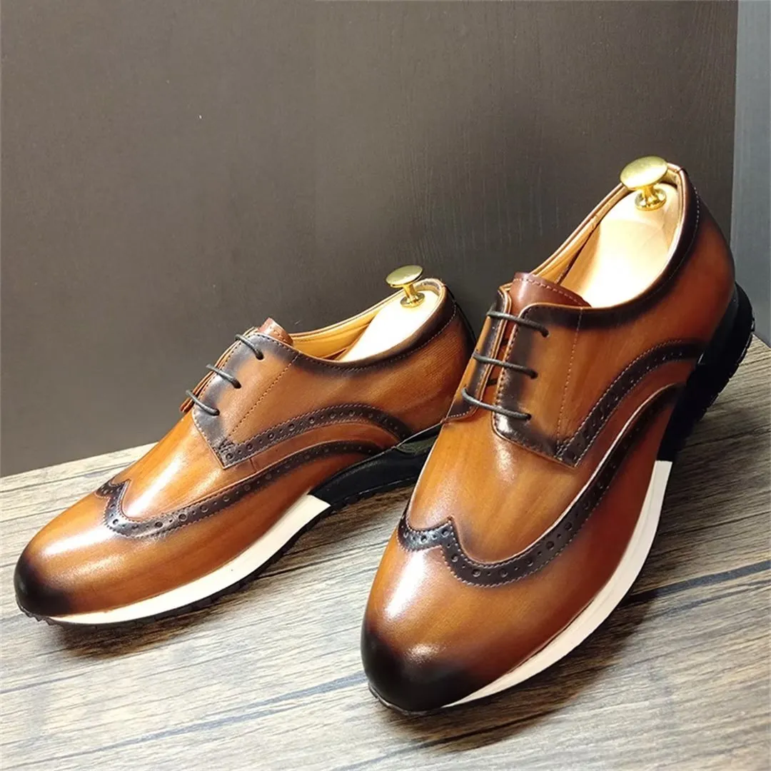 LeatherLux Round-Toe Sophisticated Casual Shoes 1