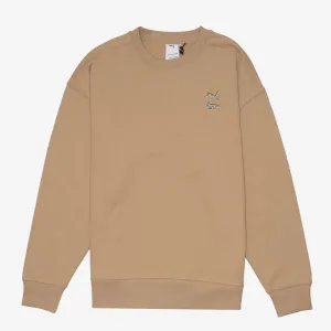 MAISON KITSUNE X PUMA Crew Sweatshirt Travertine