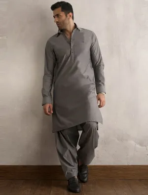 MEDIUM GREY KAMEEZ SHALWAR