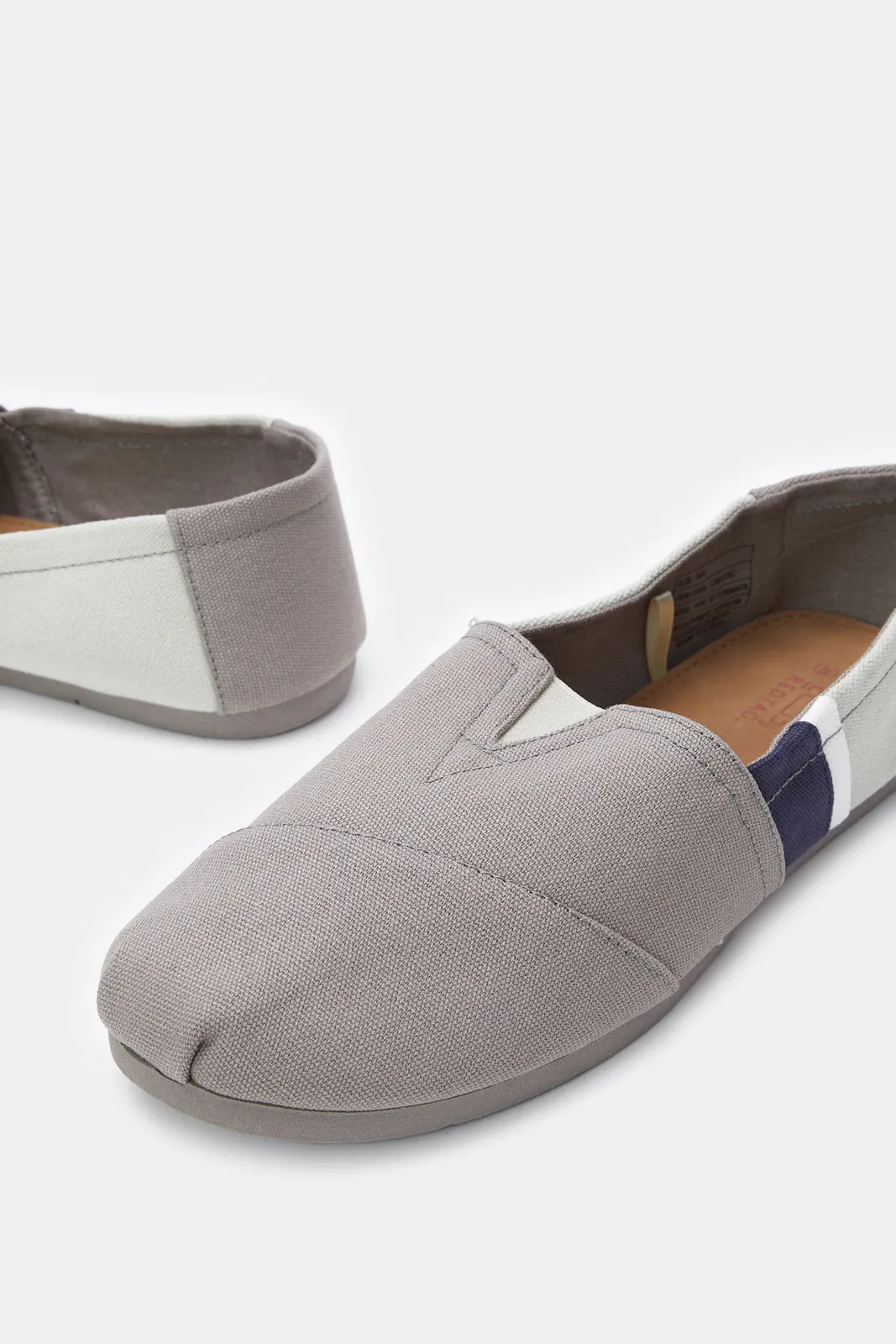 Men Grey Block Slip-On