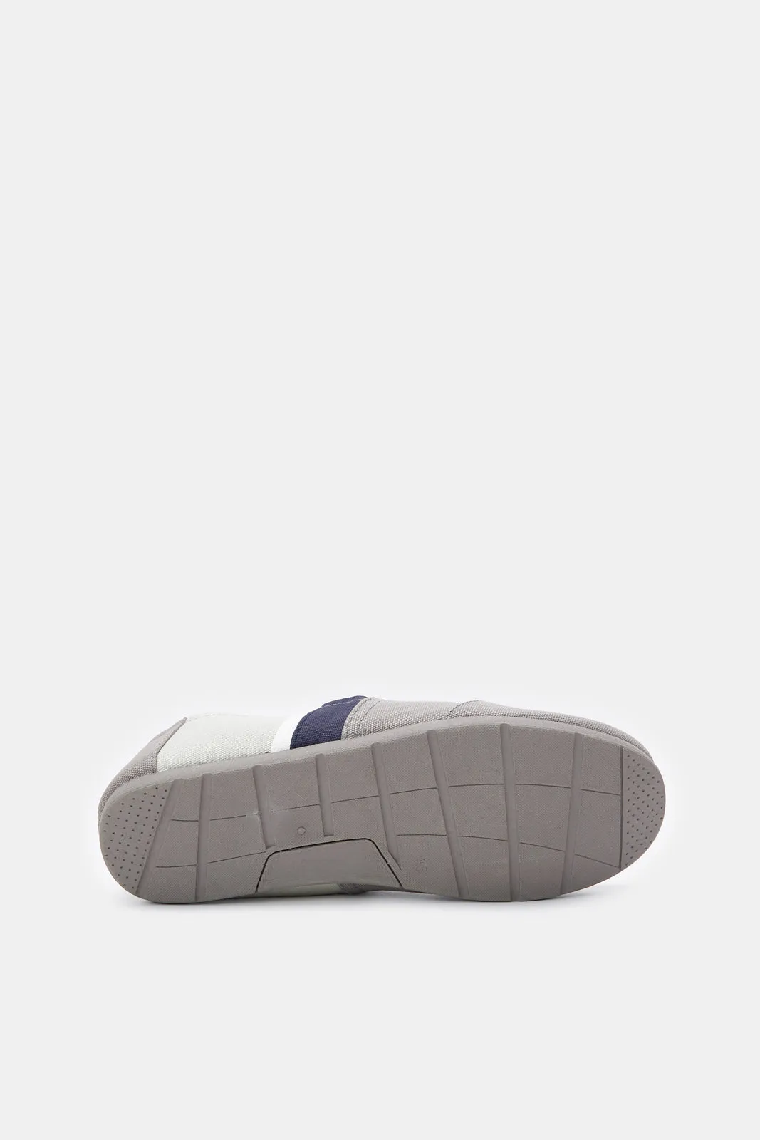 Men Grey Block Slip-On