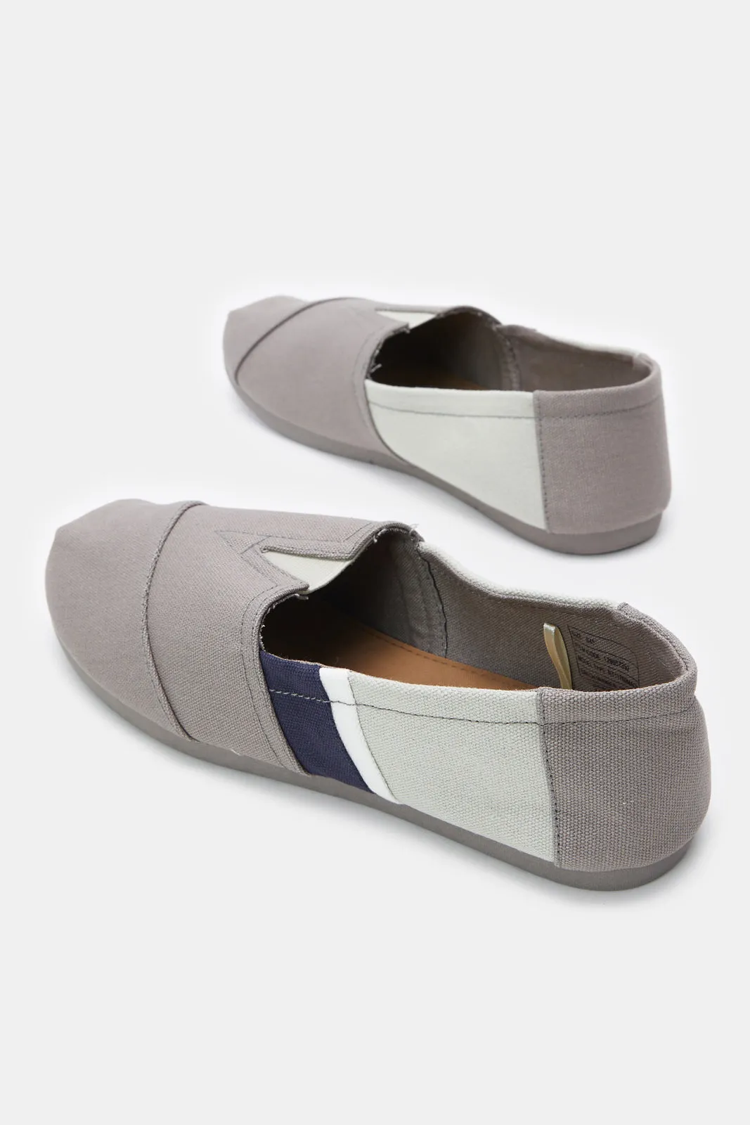 Men Grey Block Slip-On