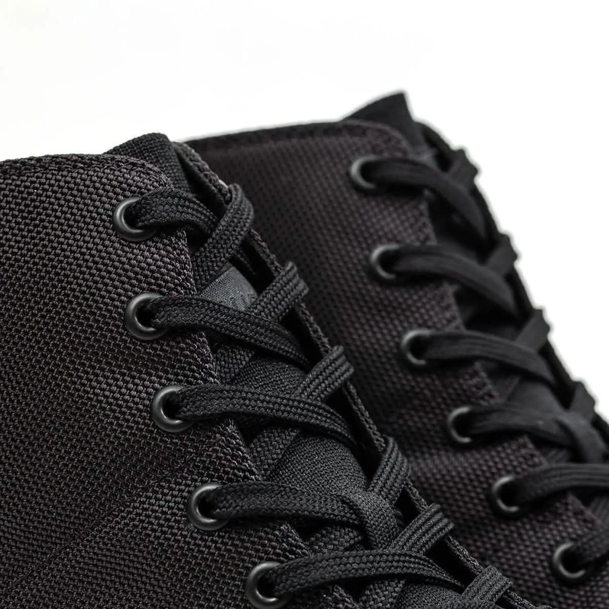 Men's Ballistic Trainers - Mid Top - Black   Gum