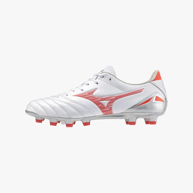 Mizuno Monarcida Neo III Select Mix Boots (Wide) - White/Radiant Red