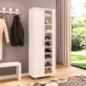 Multi-Functional White Cabinet