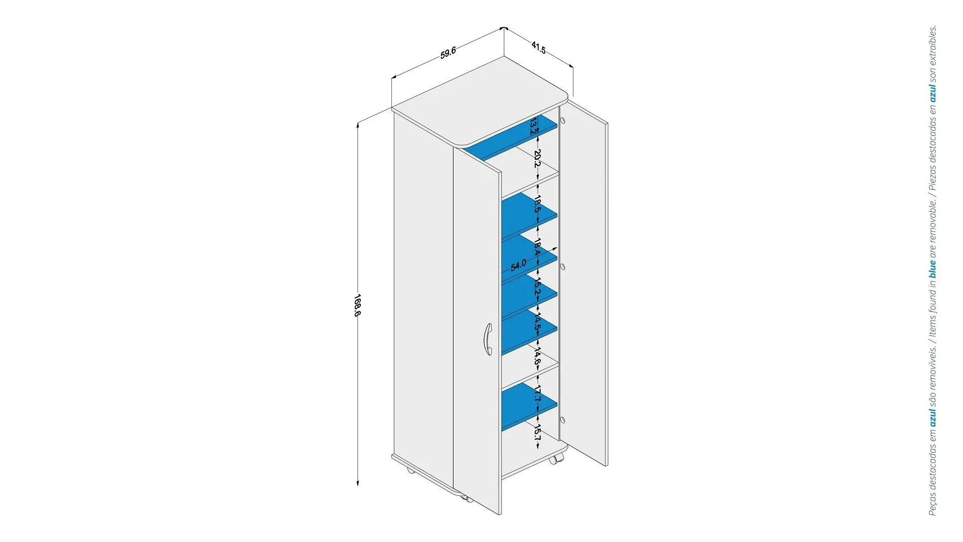 Multi-Functional White Cabinet