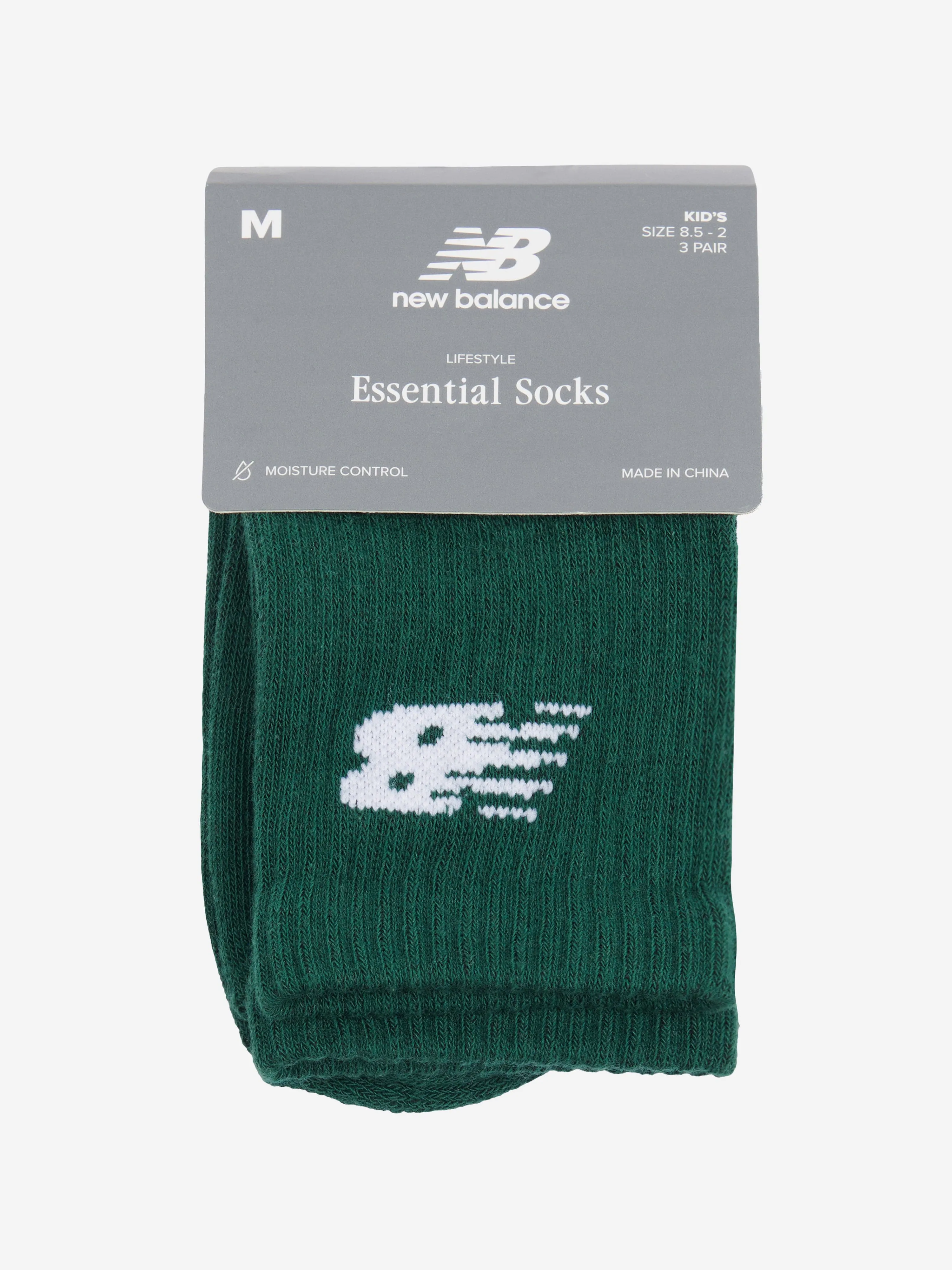 New Balance Boys 3 Pack Sport Socks Set in Multicolour