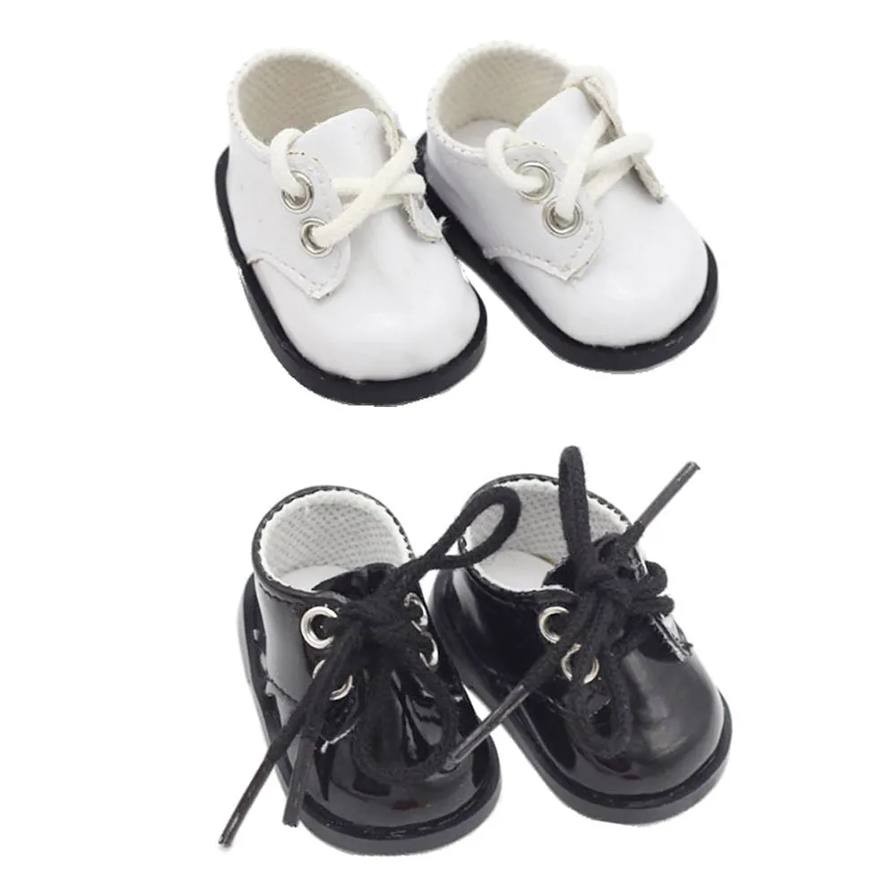 niannyyhouse 15cm Plush Doll Leather Shoes Length 4.5cm 6in Doll Accessories