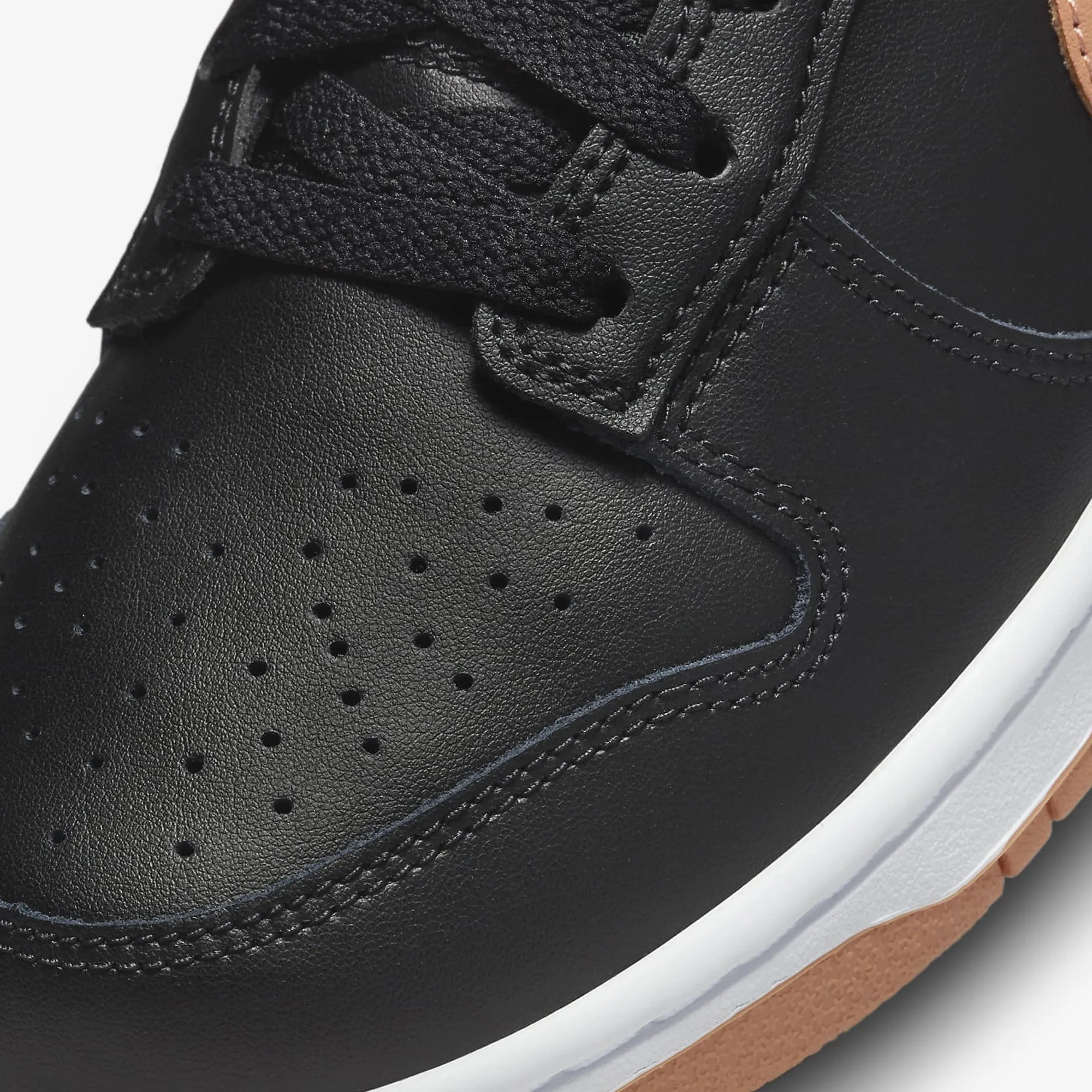 Nike | DUNK LOW RETRO  { BLACK/AMBER BROWN-BLACK-WHITE