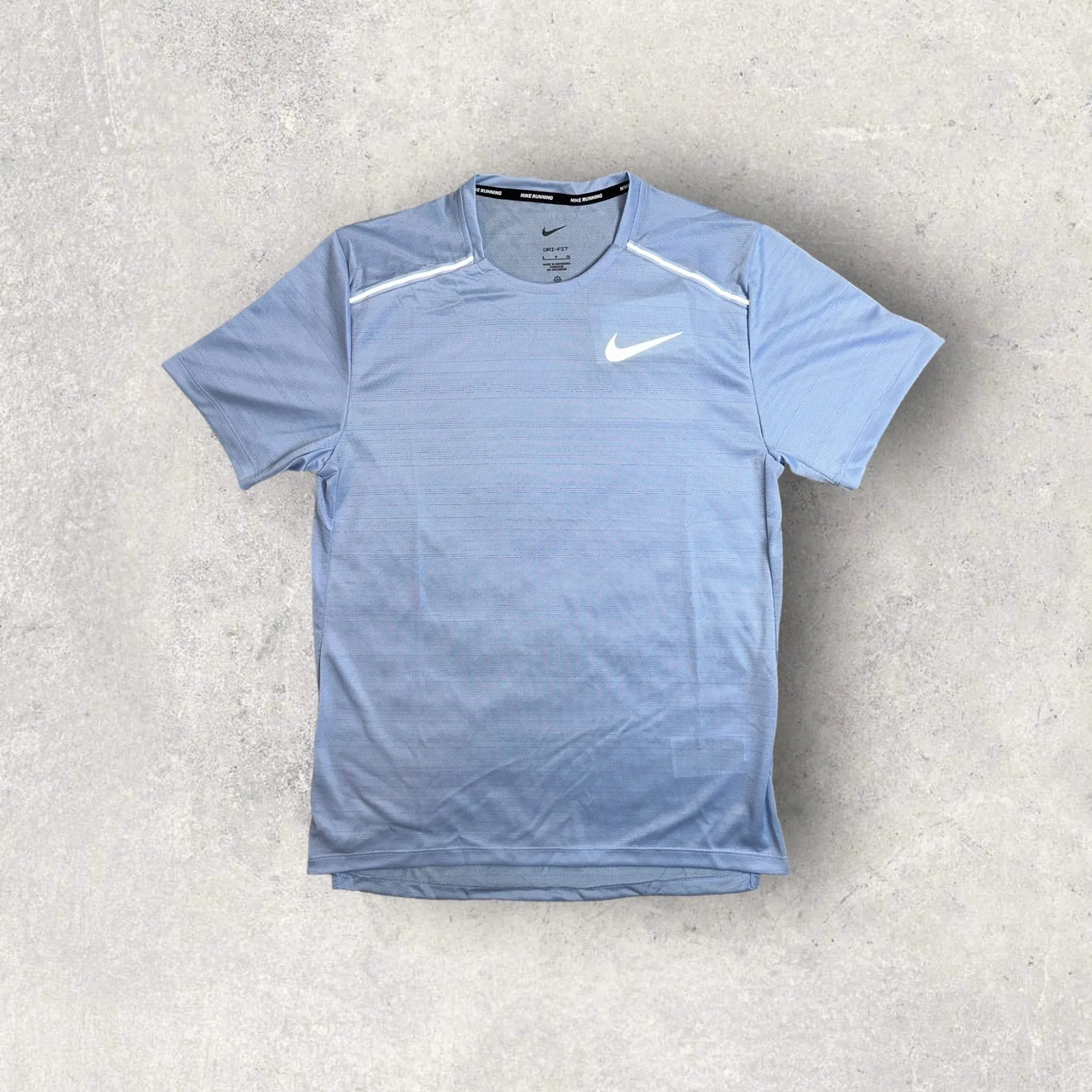 NIKE MILER 1.0 T-SHIRT/SHORT SET - COBALT BLISS/BLACK