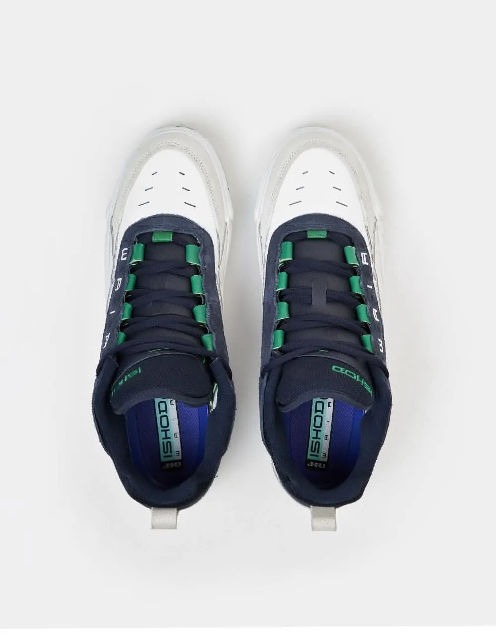 Nike SB Air Max Ishod Skate Shoes - White/Persian Violet-Obsidian-Pine Green-Summit White