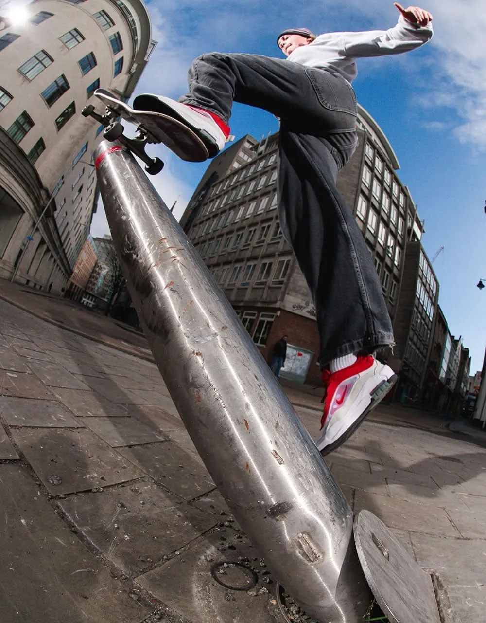 Nike SB Air Max Ishod Skate Shoes - White/Varsity Red-Summit White-Varsity Red-Black