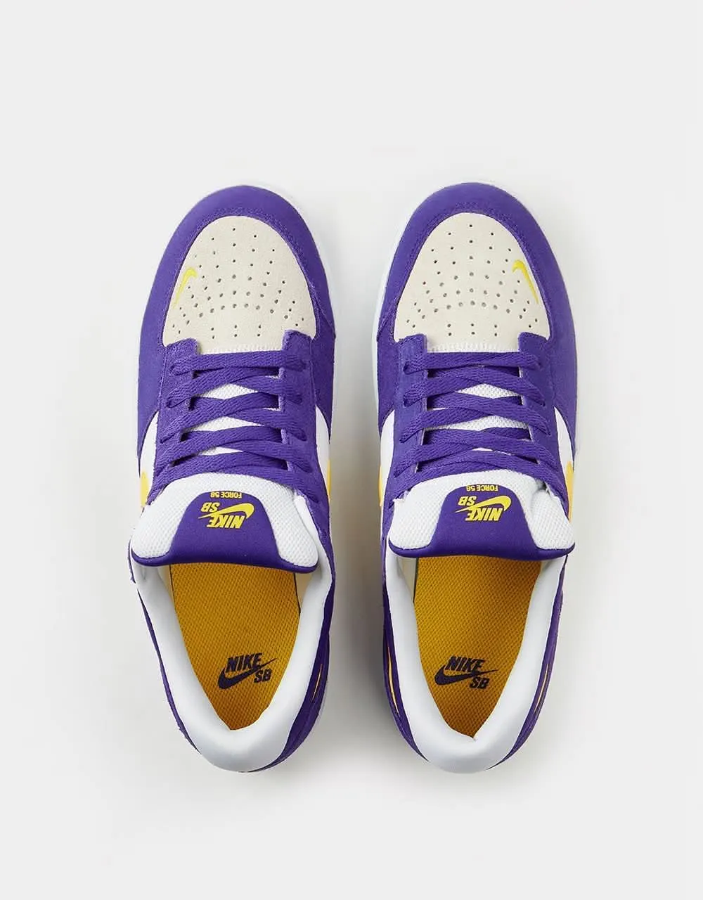 Nike SB Force 58 Skate Shoes - Court Purple/Amarillo-White-White