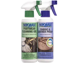 Nikwax Twin Fabric & Leather and Footwear Cleaning Gel 300ml