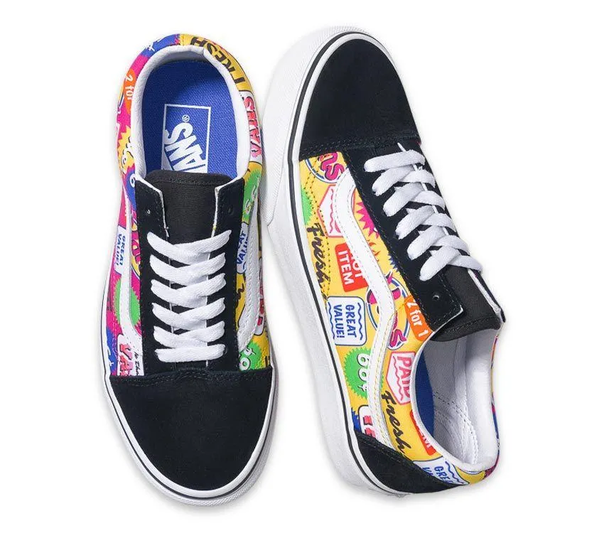 OLD SKOOL RETRO MART MULTI BLACK