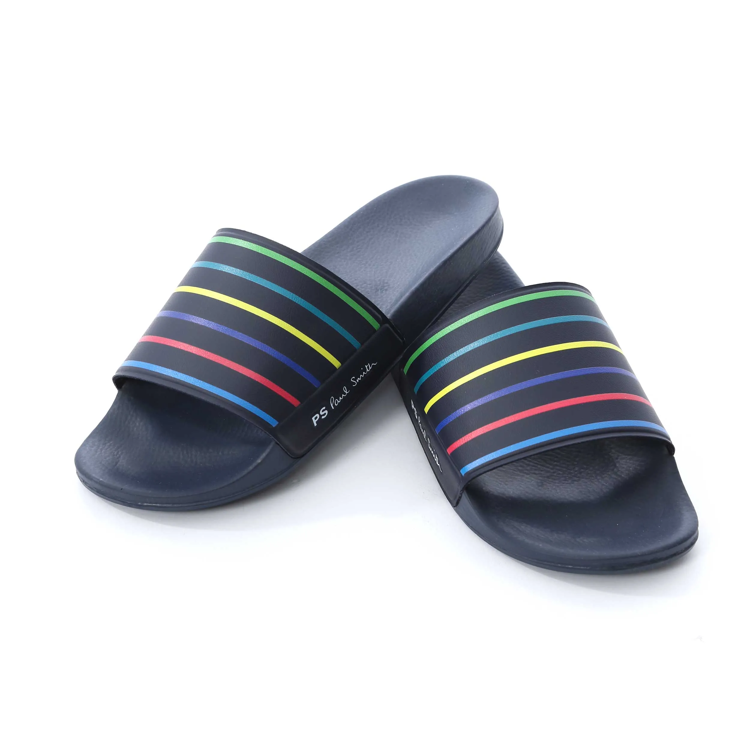 Paul Smith Nyro Stripe Slide in Navy