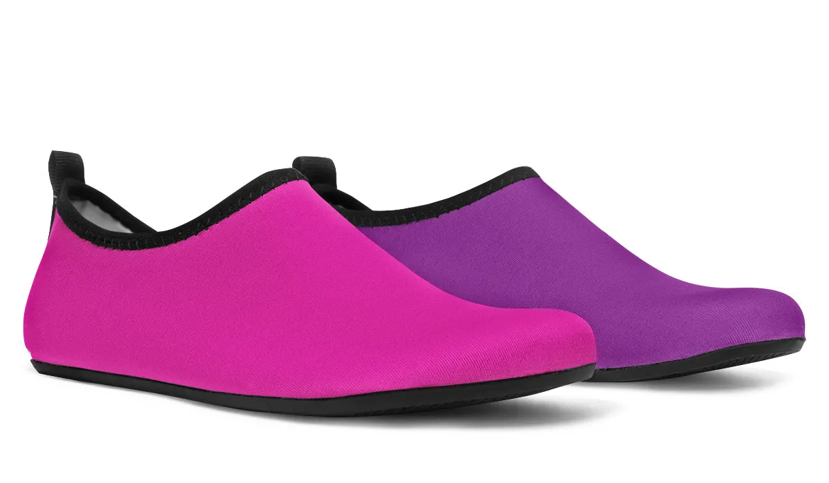 Purple And Pink Mismatch Water Shoes