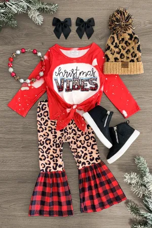 "Christmas Vibes" Bell Bottom Set