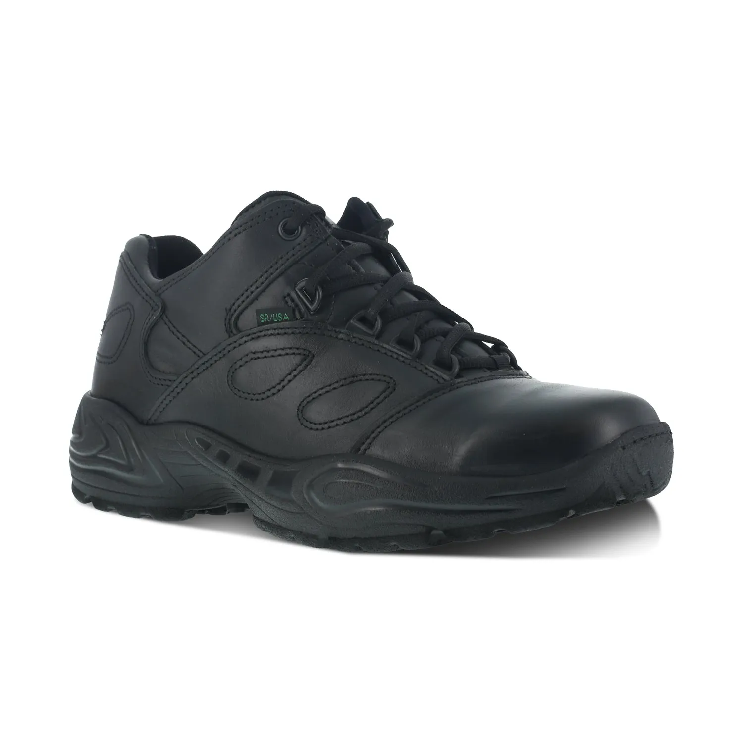 Reebok Mens Black Leather Work Shoes Postal Express Athletic