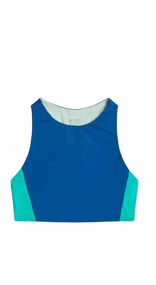 Sanitas Colorblock Top: Royal Blue w. Ceramic/Kaleidoscope - FINAL SALE