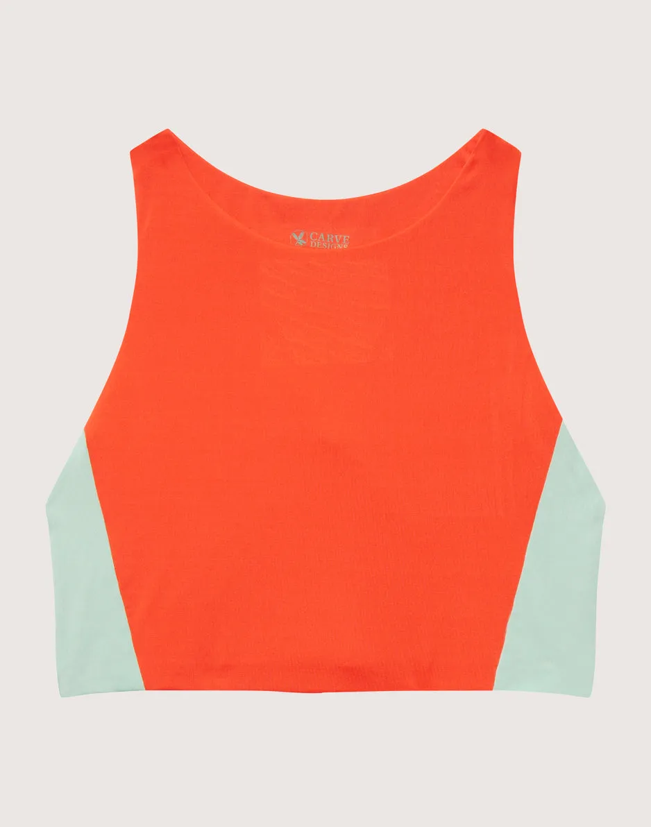 Sanitas Colorblock Top: Sunset w. Sea Glass