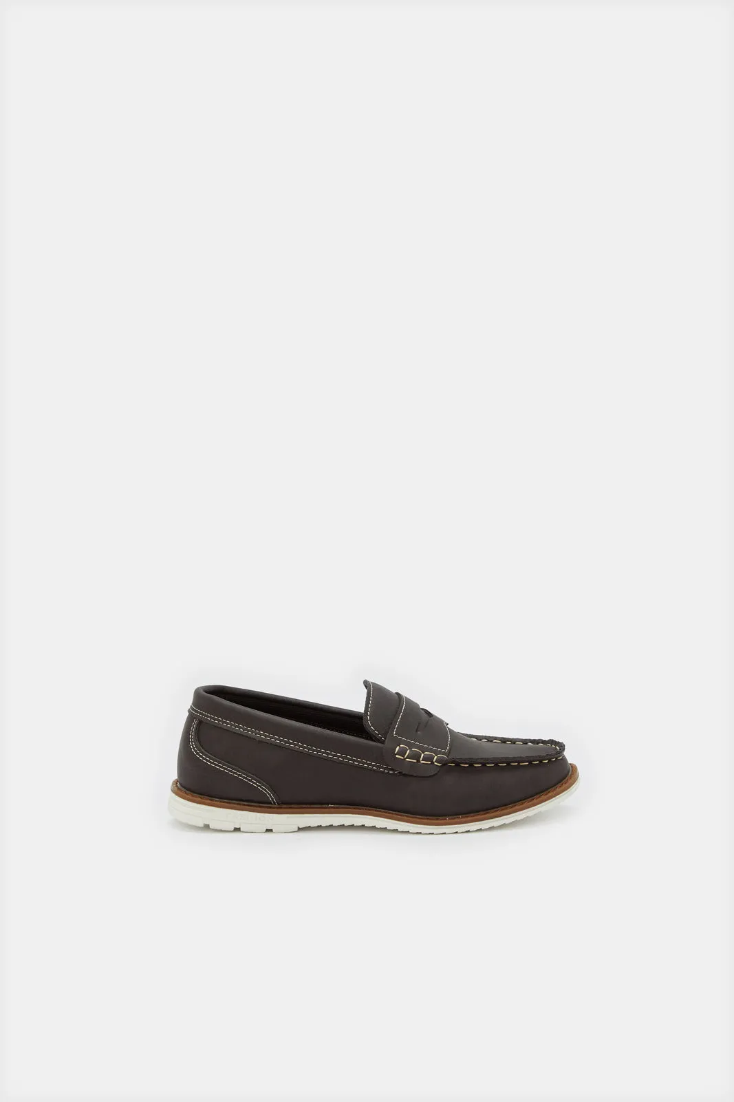 Senior Boys Brown Penny Loafer