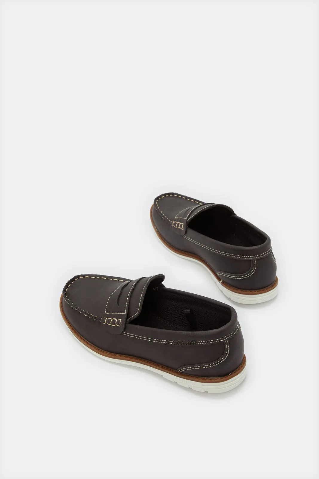 Senior Boys Brown Penny Loafer